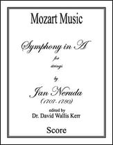 Symphony in A Orchestra sheet music cover